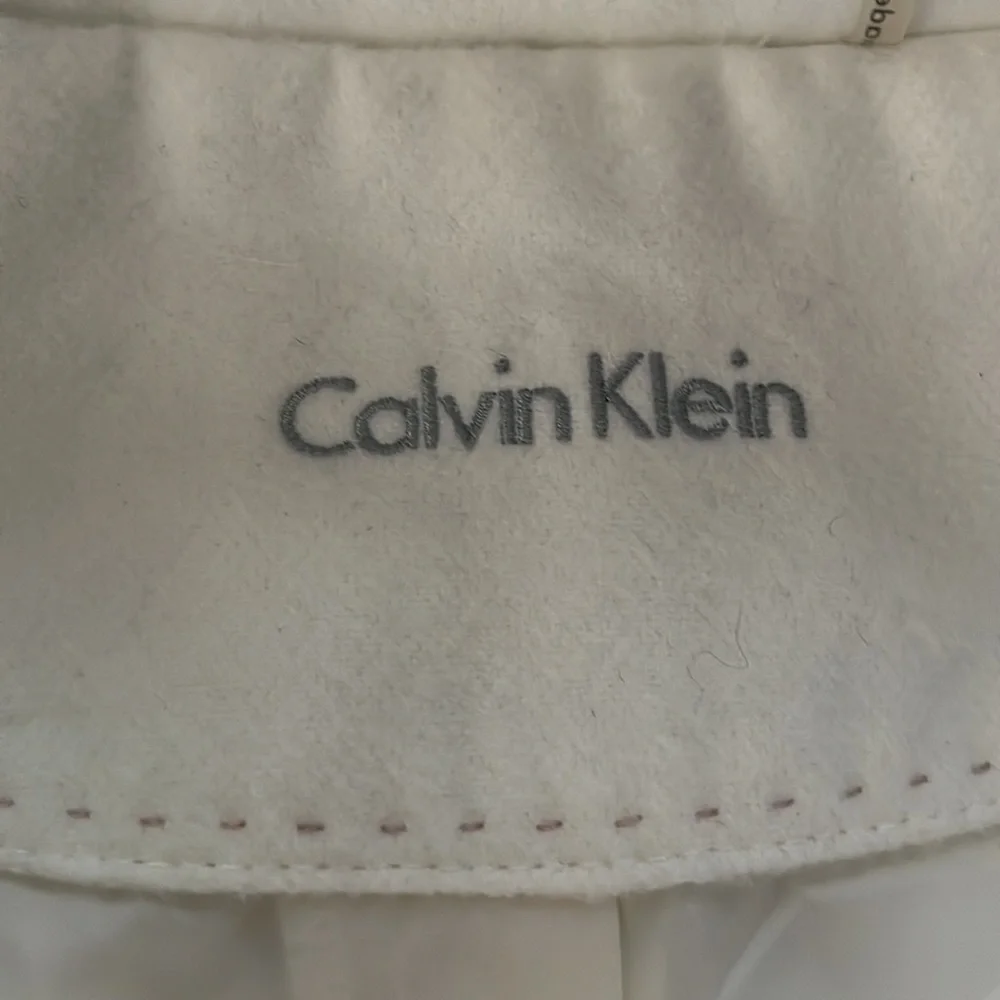 *Sold* Calvin Klein White Pea Coat - Picture 4 of 9
